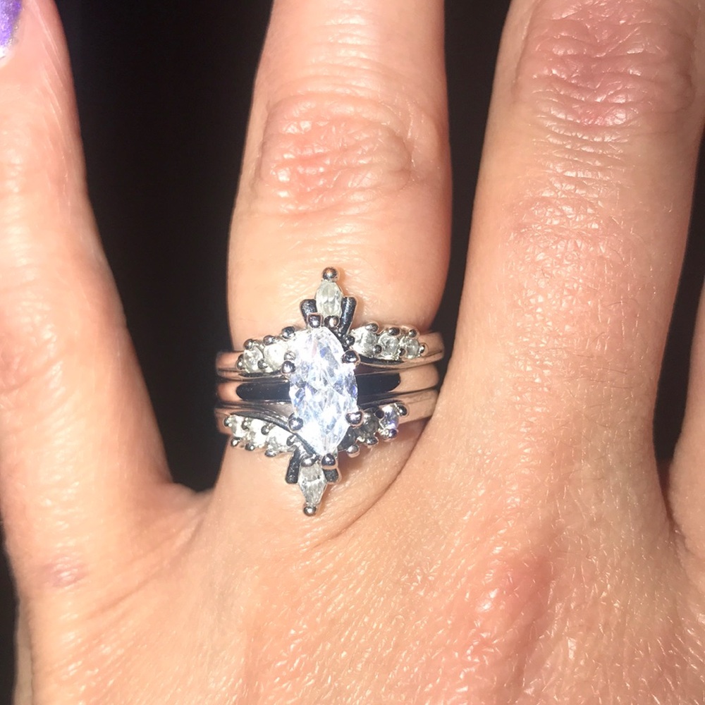 Sterling silver ring set